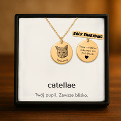 Naszyjnik z portretem pupila na podstawie zdjęcia